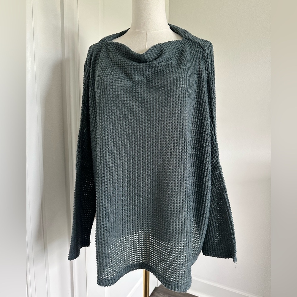 LAWLESS Charcoal Cowl Neck Sweater